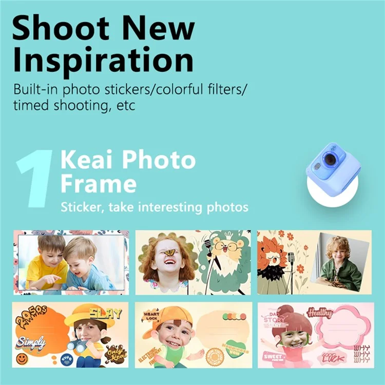 Cámara digital de fotos instantáneas P79 para niños, diversión y juegos, HD 1080P, doble lente, con tarjeta de memoria de 32 GB, color rosa