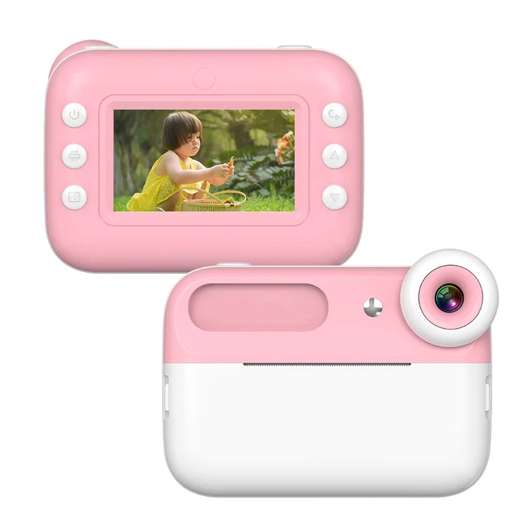 Q7 3,0-Zoll-Bildschirm-Kinder-HD-Sofortbildkamera-Fotothermodrucker - Pink