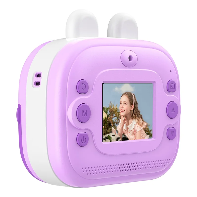 Q9 2.0-inch Screen Children 48MP HD Instant Camera Photo Thermal Printer - Purple