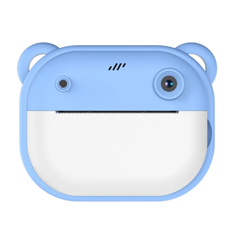 Y600 2.0-inch Screen Kids 24MP Instant Camera Thermal Printing Photo Printer with 32G TF Card + Card Reader - Blue