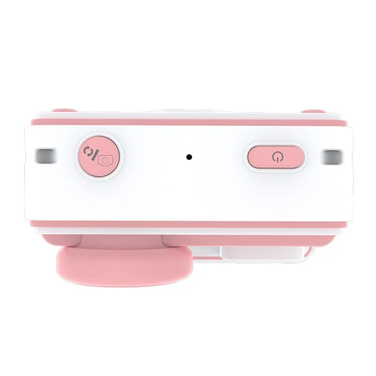 D101 2,4-Zoll HD-Bildschirm Dual-Objektiv Kinder Sofort-Kamera Fotodrucker mit 32 GB Speicherkarte - Rosa