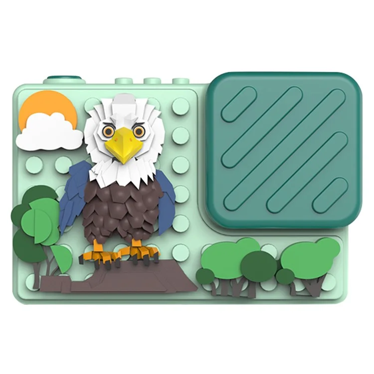 H5 Eagle Design Building Building Building Toy Touch da 2,4 Pollici Screen Camera Digitale Camera Doppia Lente Con 32G TF Card + Card Reader - Verde