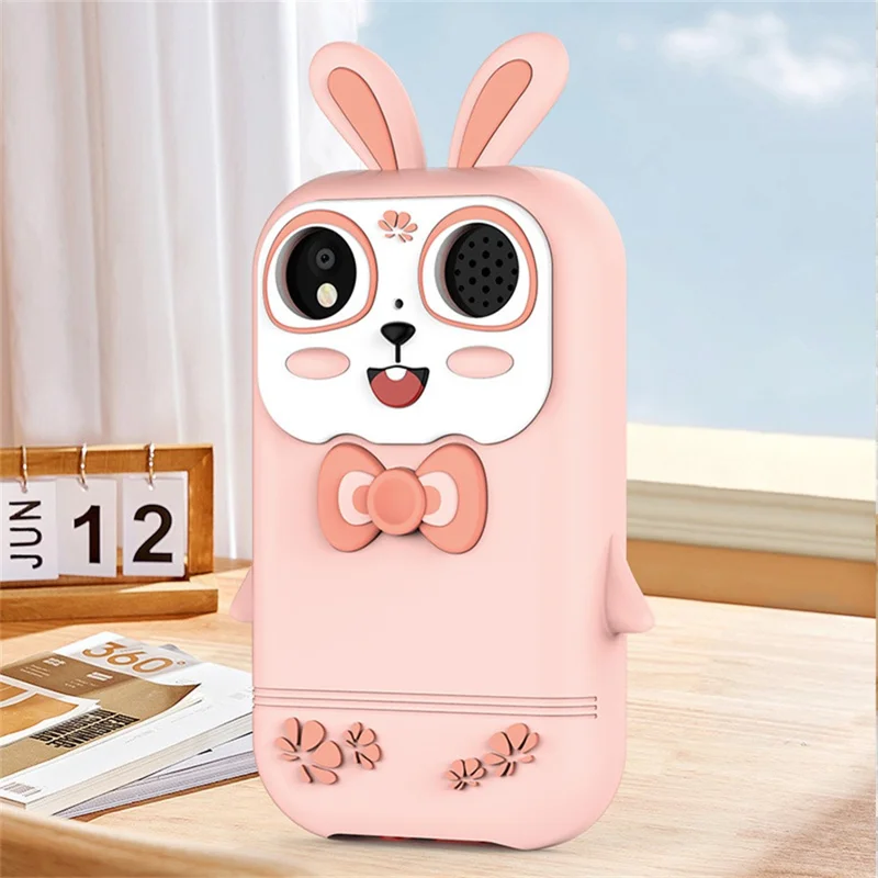 Q13 2.8-inch IPS Touch Screen Kids Phone Camera Toy Games Music Video Recorder - Pink