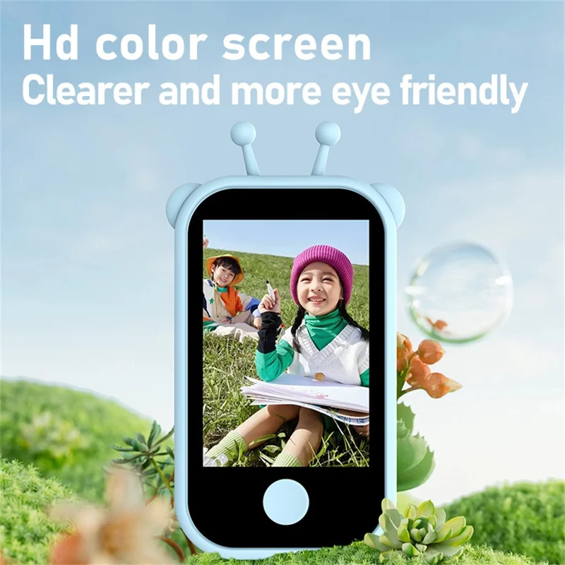 Q13 2.8-inch IPS Touch Screen Kids Phone Camera Toy Games Music Video Recorder - Pink