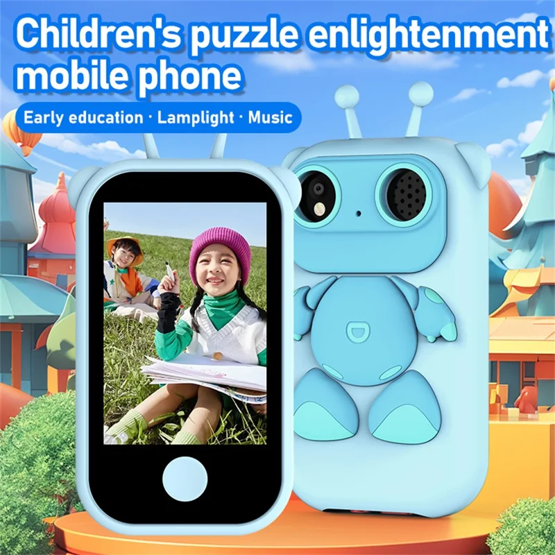 Q13 2.8-inch IPS Touch Screen Kids Phone Camera Toy Games Music Video Recorder - Pink