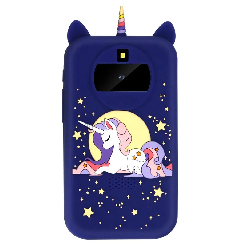 X11 Telefone de brinquedo para crianças com tela de toque de 2,8 polegadas, câmera, gravador de vídeo de duas lentes e cartão de memória de 32 GB - Cavalo