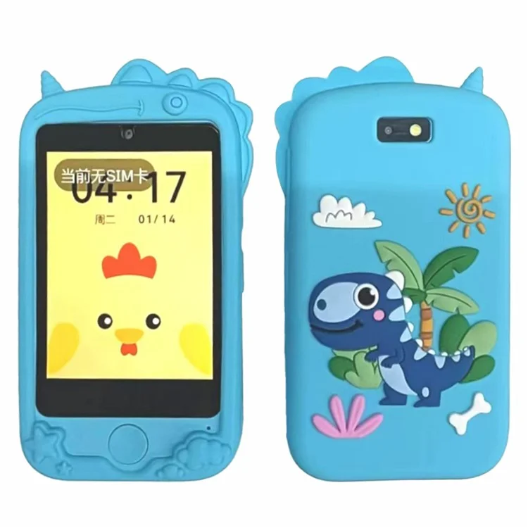 T57 4G Dual Lens Children Smart Educational Phone Camera Toy, versione europea, asiatica e africana - Blu