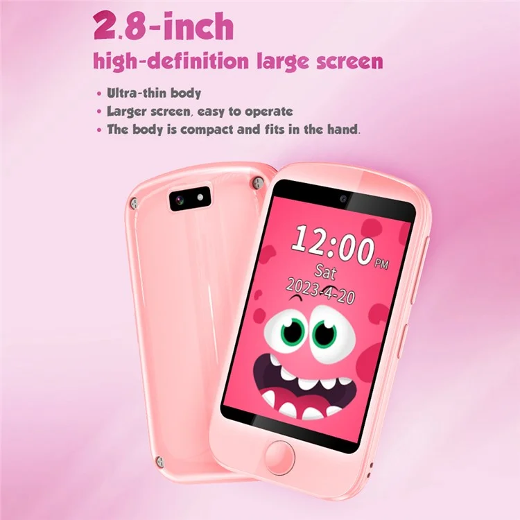 T57 4G Dual Lens Children Smart Educational Phone Camera Toy, versione europea, asiatica e africana - Blu