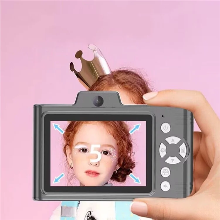 HD Pixel CCD Rétro Appareil photo numérique portable étudiant 2,8 pouces Écran LCD - Noir