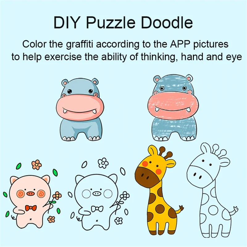 F11 Children WiFi Print Camera Thermal Printing Instant Camera 3.5 inch HD Kids Mini Camera - Blue