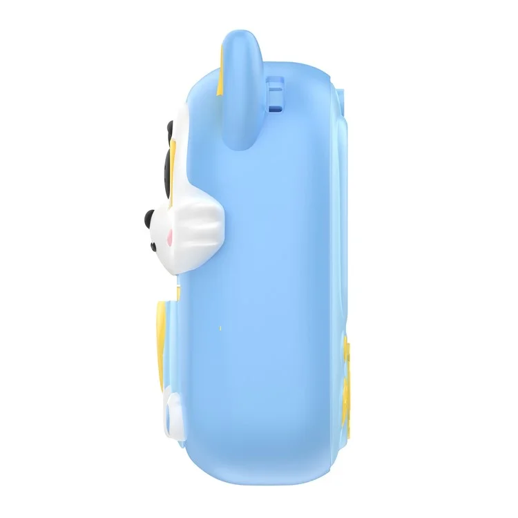 P7 2.4 Inch IPS Screen Cartoon Fox Kids Camera Instant Print Dual Lens HD Video Recorder for Children - Blue