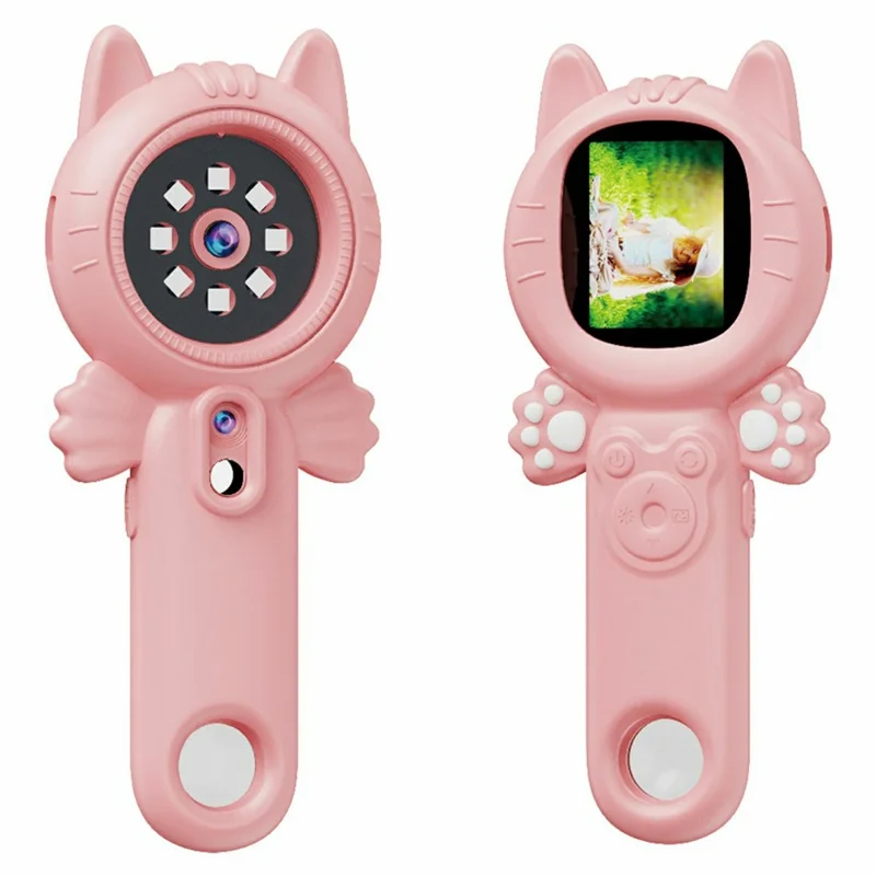 Z800 2.0 Inch Children Digital Microscope Camera 500x Handheld Magnifying Glass with 32GB Memory Card - Pink