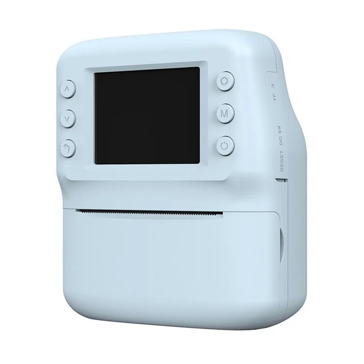 A29 2.4 Inch IPS HD Screen VGA Lens Instant Photo Printing Video Recording Digital Camera for Kids - Blue