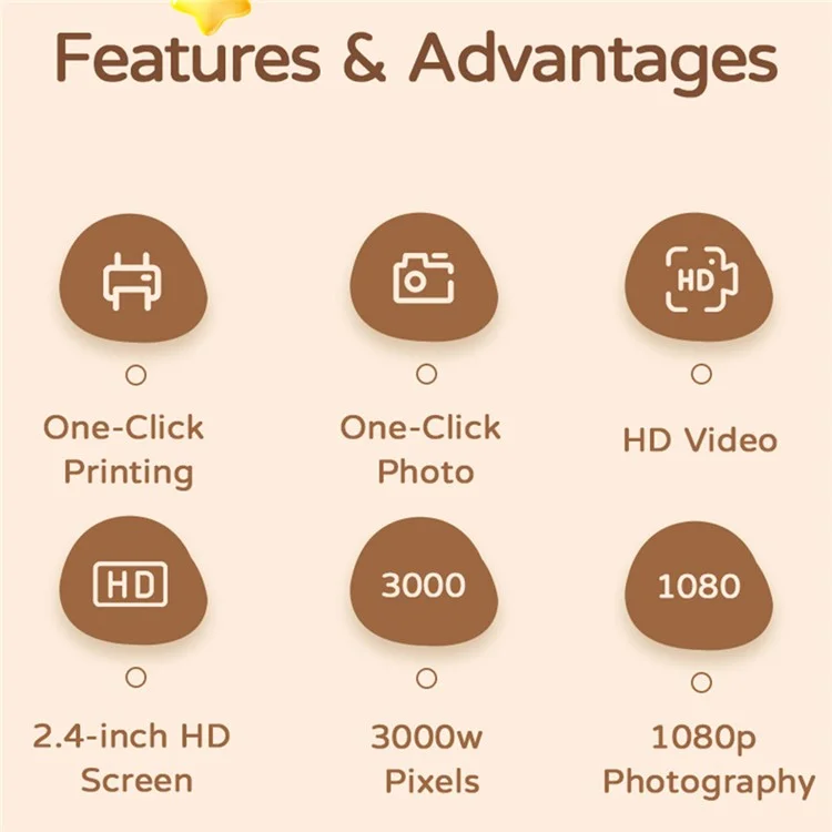 Cámara Digital A29 de 2,4 Pulgadas con Pantalla IPS HD, Lente VGA, Impresión Instantánea de Fotos, Grabación de Vídeo y Tarjeta de Memoria de 32G + Lector de Tarjetas - Verde