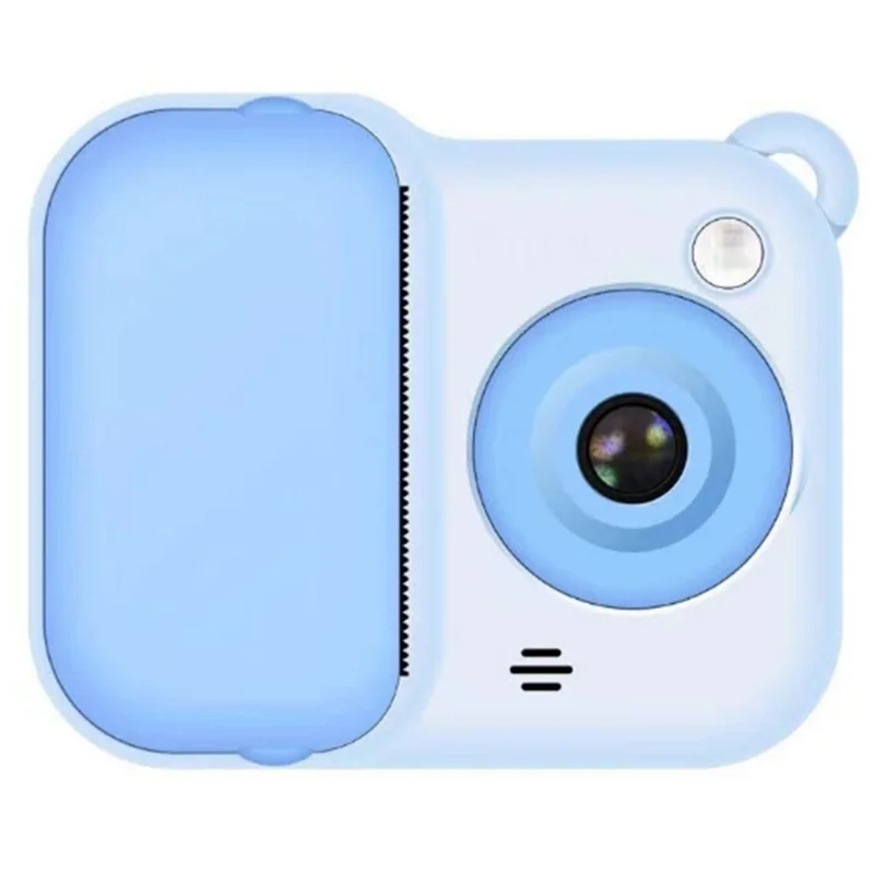 Q80 2.4 Inch IPS Screen Instant Print Digital Camera HD Dual Lens Portable Video Recorder - Blue