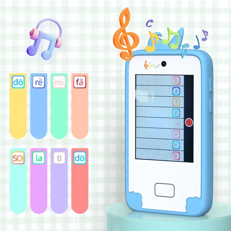 Appareil photo D16 avec écran HD de 2,8 pouces, double objectif, pour enfants, téléphone éducatif avec carte mémoire de 32 Go - Rose / Licorne