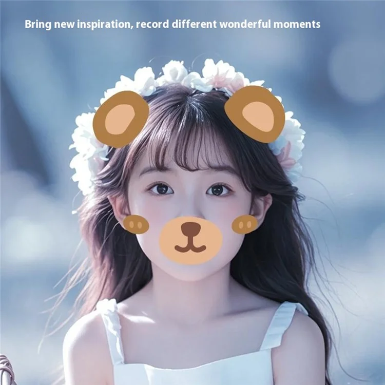 Z700 2.4 Inch IPS Screen Instant Print Camera for Kids Support Single Color Print, with 32G Memory Card and Card Reader - White