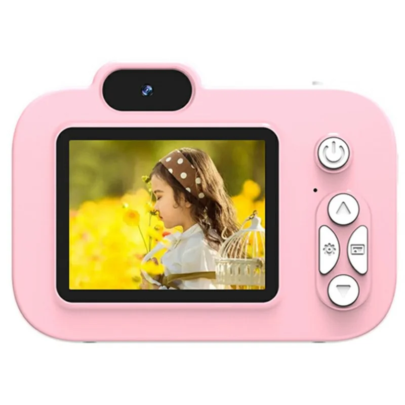 Y8 2.0 Inch Screen Kids Digital Camera Auto Focus Single Lens HD Video Recorder for Children - Pink