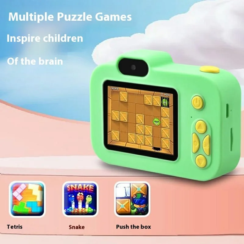 Y8 2.0 Inch Screen Kids Digital Camera Auto Focus Single Lens HD Video Recorder for Children - Blue