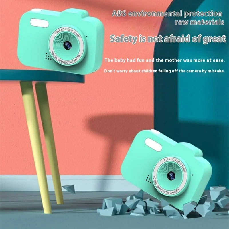 Y8 2.0 Inch Screen Kids Digital Camera Auto Focus Single Lens HD Video Recorder for Children - Blue