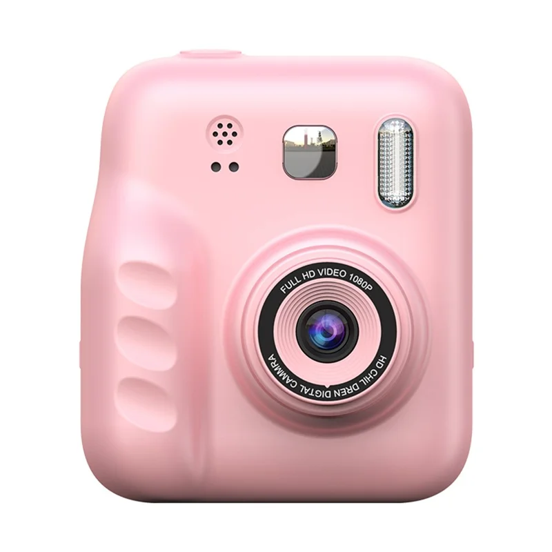 Y300H 2.0 Inch IPS Screen Portable Instant Print Digital Camera HD Video Recorder for Children - Pink