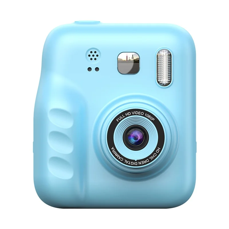 Y300H Câmera Digital Instantânea de 2,0 Polegadas com Tela IPS, Gravador de Vídeo HD para Crianças, com Cartão de 32GB + Leitor de Cartão - Azul