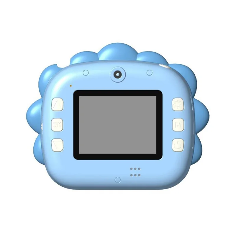 K05 Cute Cat Shape Dual Lens Camera 2.4 inch HD Screen Instant Print Kids Digital Camera - Blue