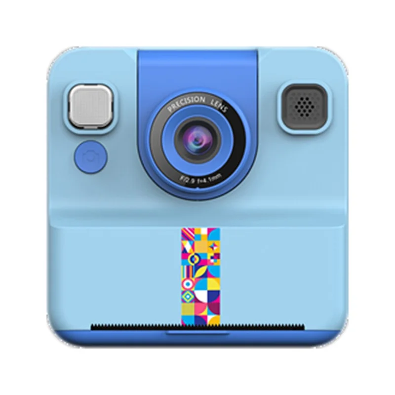 Câmera Instantânea A30 com Tela IPS de 2,4 Polegadas para Crianças, Lente Flip HD, Gravação de Vídeo e Jogos Integrados - Azul
