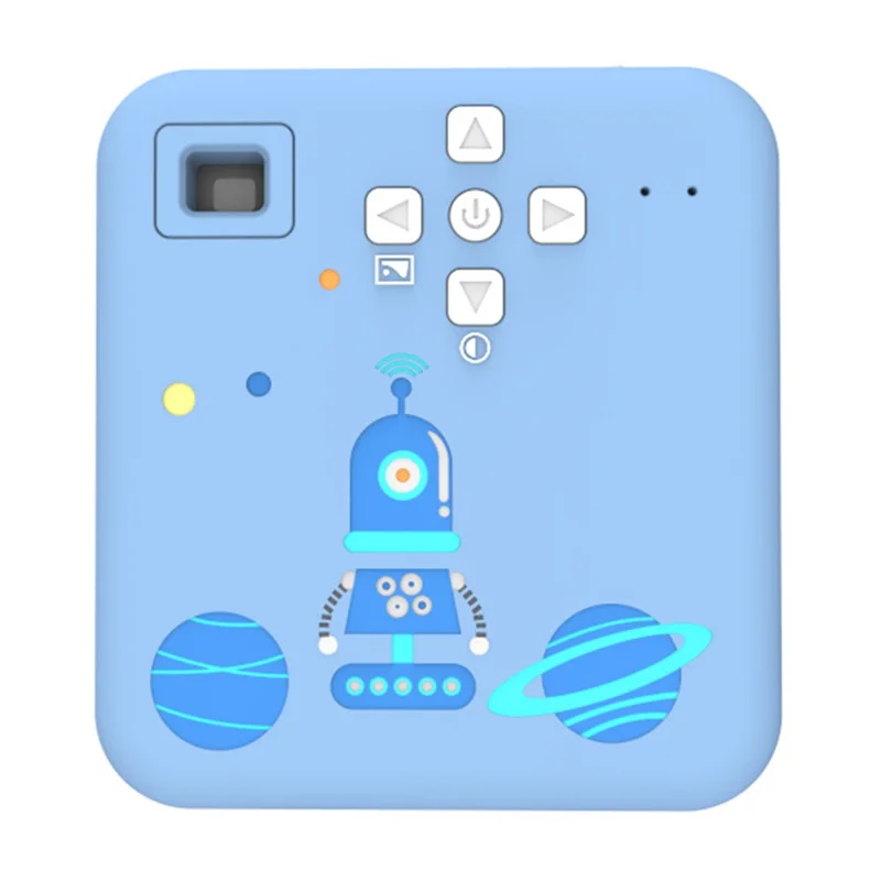 K12 Kids Digital Camera Thermal Printer Lightweight Portable Front / Rear HD Dual Lens Camera - Blue