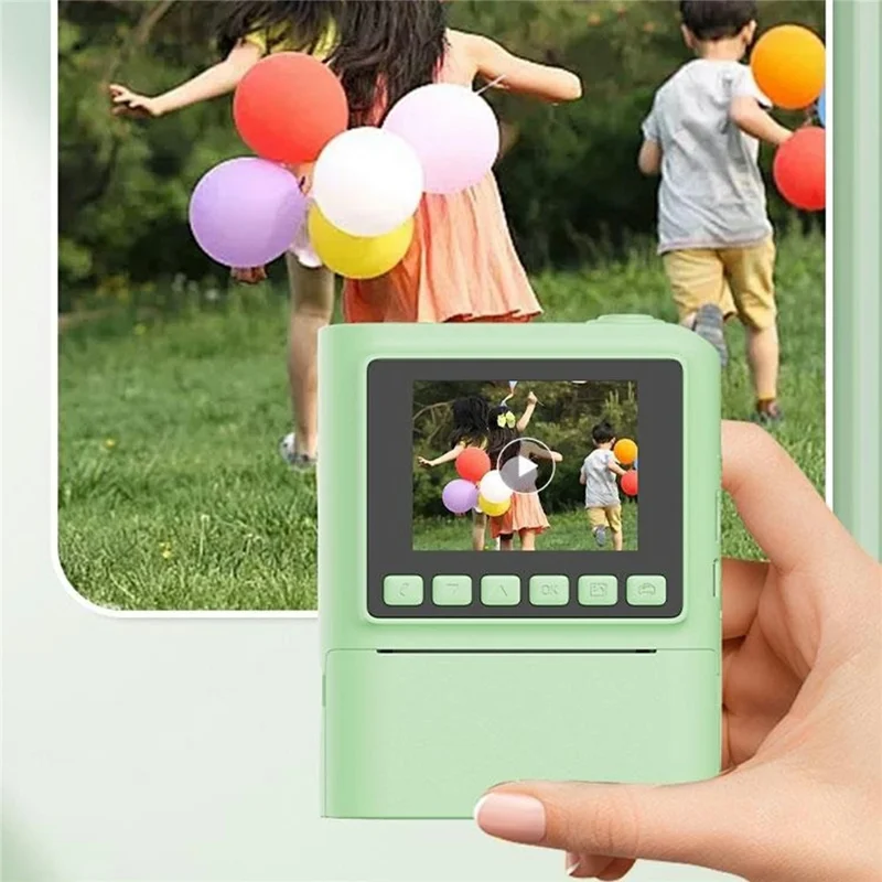 Cámara de impresión instantánea Z900 de 2,4 pulgadas Grabadora de vídeo HD para niños Admite impresión monocroma - Rosa