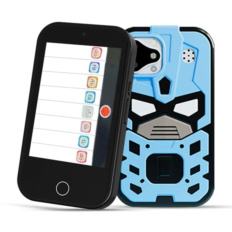 D17 2.8 Inch Touchscreen Dual Camera Multifunction Phone Toy for Children Video Recording Digital Camera - King Kong / Blue