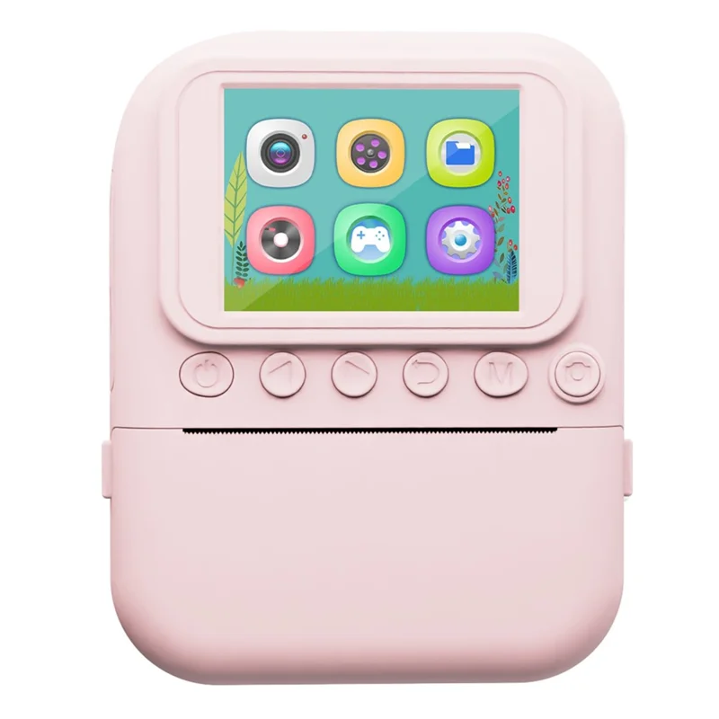Q11 48 MP 2,4 tommer Børns Instant Print Kamera HD Kamera med Foto- og Videoptagelse TF Kort Tummekamera Gave - Pink