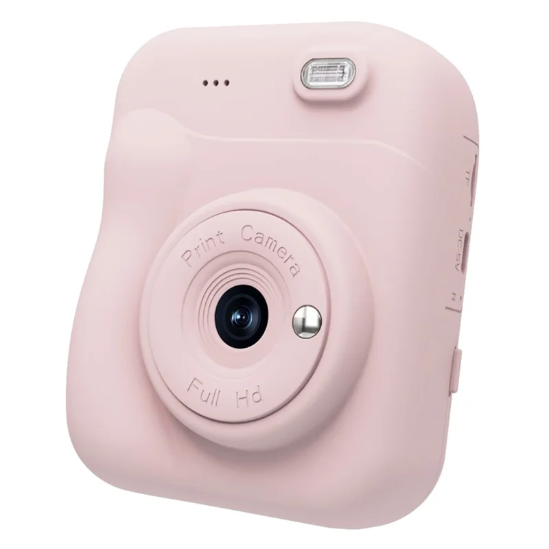 Q11 48 MP 2,4 tommer Børns Instant Print Kamera HD Kamera med Foto- og Videoptagelse TF Kort Tummekamera Gave - Pink
