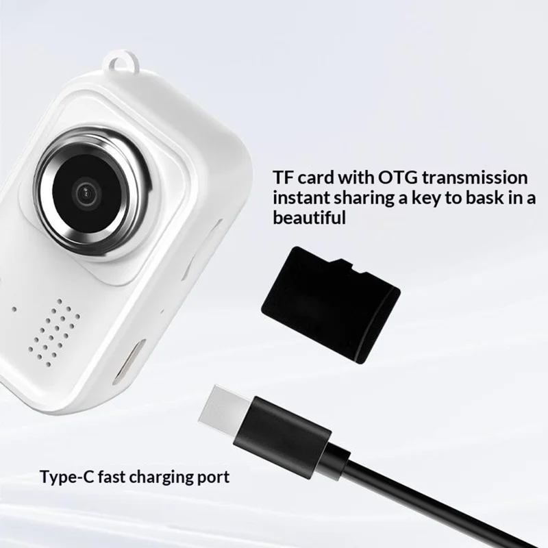 Y10 Mini Digital Camera 1.47 Inch 1080P HD Display Portable Kids Camera for Photography / Video Recording (Without Memory Card) - Black