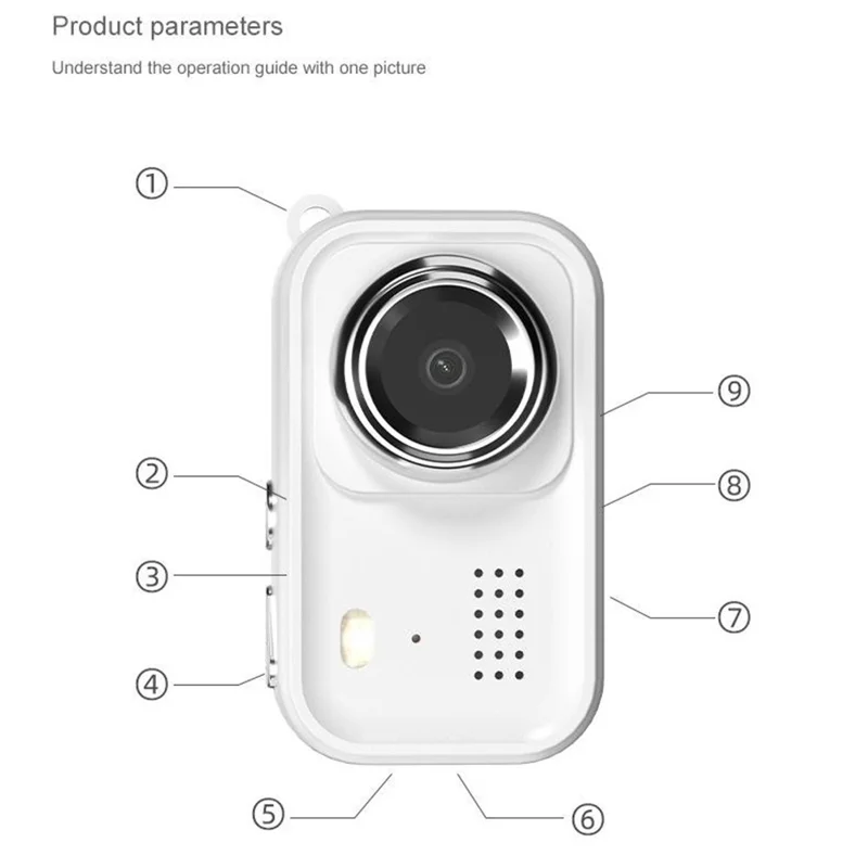 Y10 Mini Digital Camera 1.47 Inch 1080P HD Display Portable Kids Camera for Photography / Video Recording (Without Memory Card) - Black