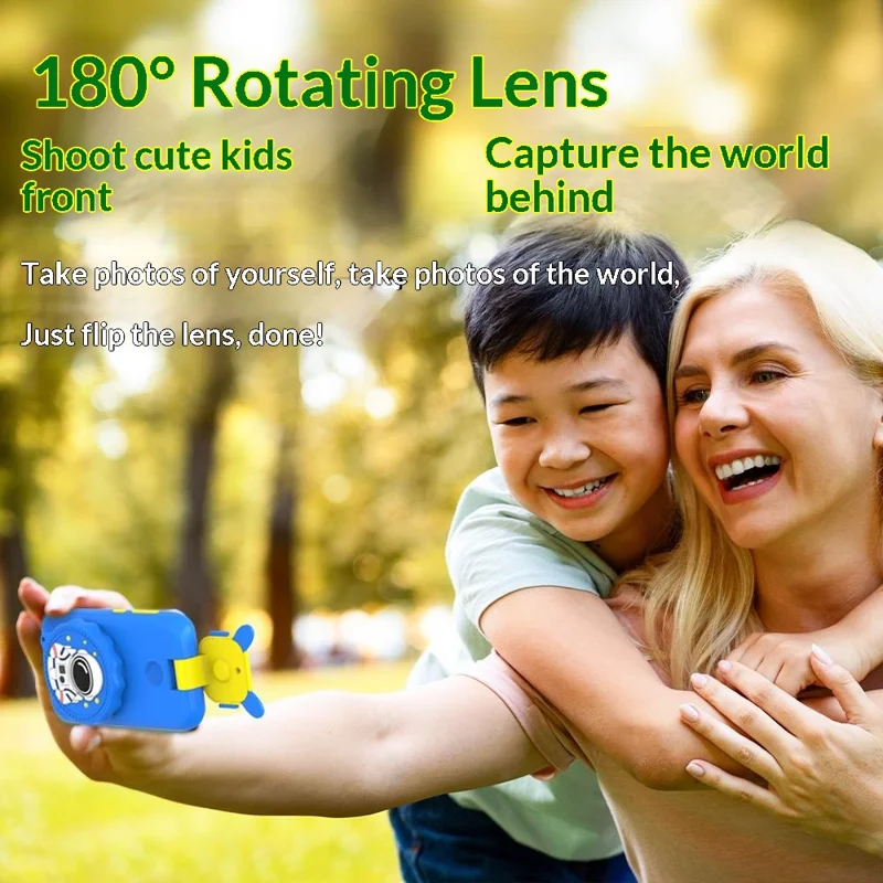 S1 2.8 inch Touchscreen Flip Lens Phone Microscope 2 in 1 180° Rotatable Photo Video Recorder 1200X Magnification Camera Microscope Gift - Pink