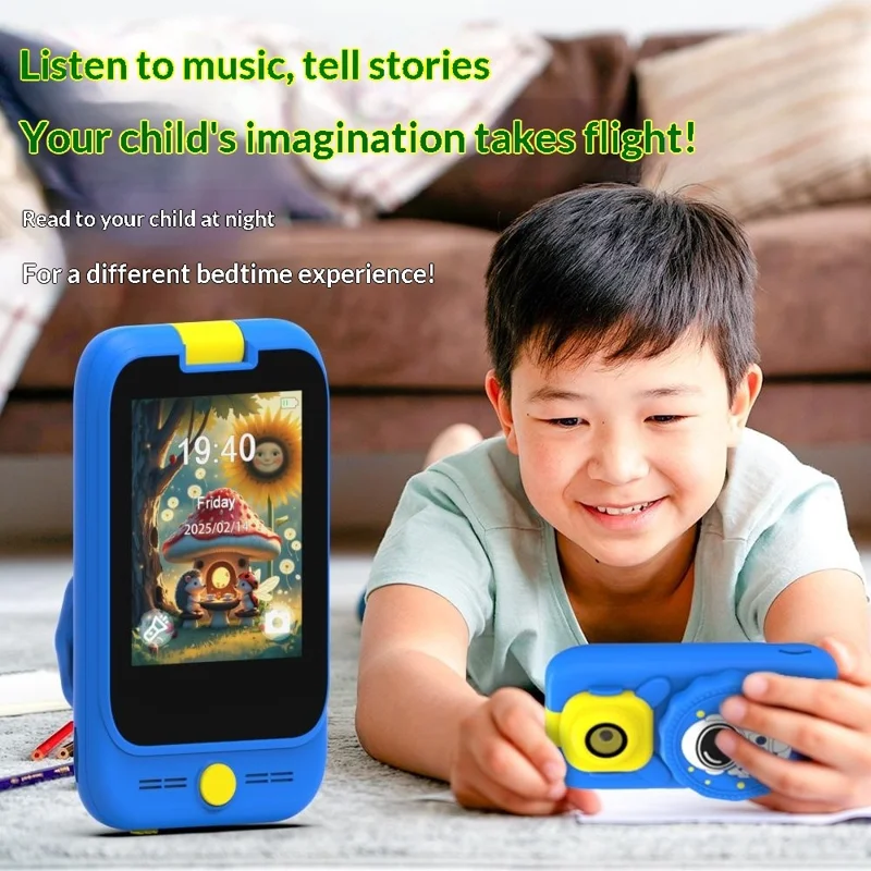 S1 2.8 inch Touchscreen Flip Lens Phone Microscope 2 in 1 180° Rotatable Photo Video Recorder 1200X Magnification Camera Microscope Gift - Pink