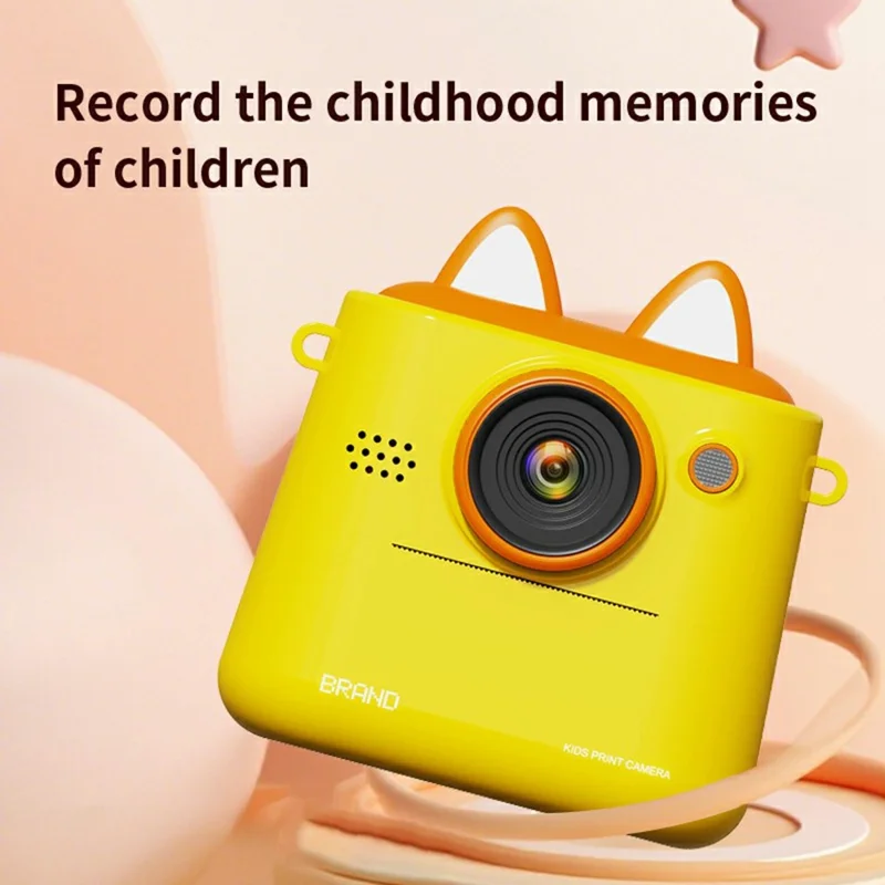 K2 2.4 Inch HD Dual Camera Kids Digital Camera Instant Print Photo / Video Recorder - White