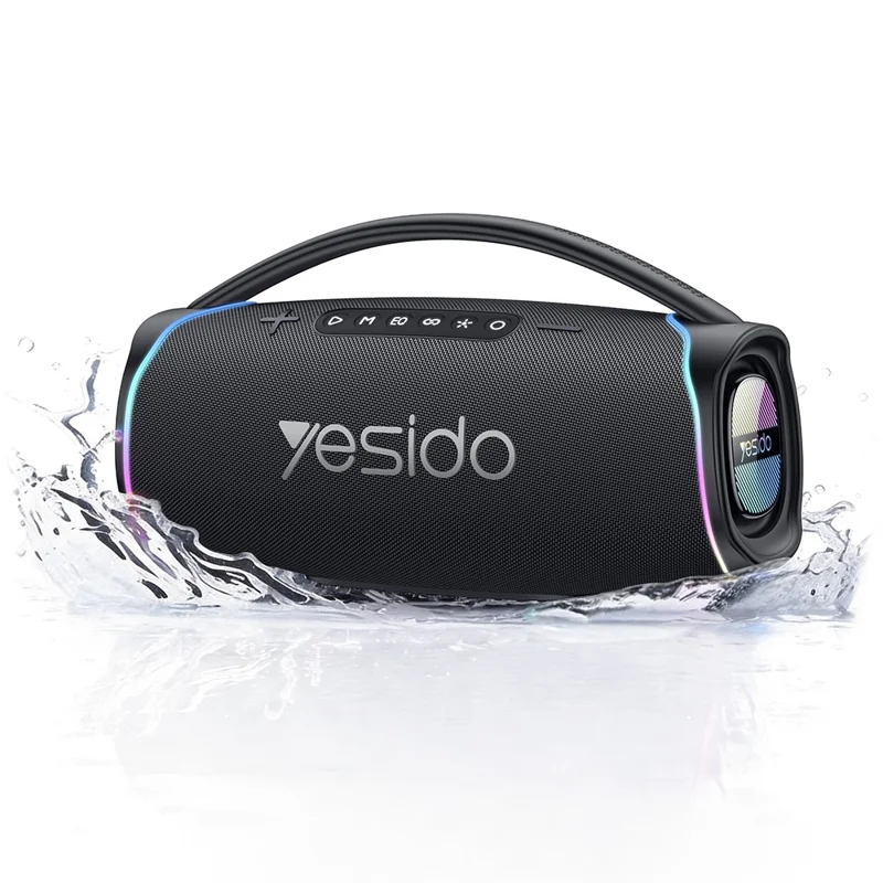 YESIDO YSW46 220W Bluetooth-compatible 5.3 Speaker RGB Outdoor Portable Wireless Speaker with Microphone