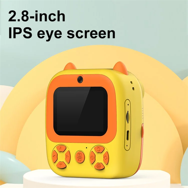 D8 Dual-Lens Children Video Camera Kid's Educational Toy Supporting 128GB Memory Card - Pink