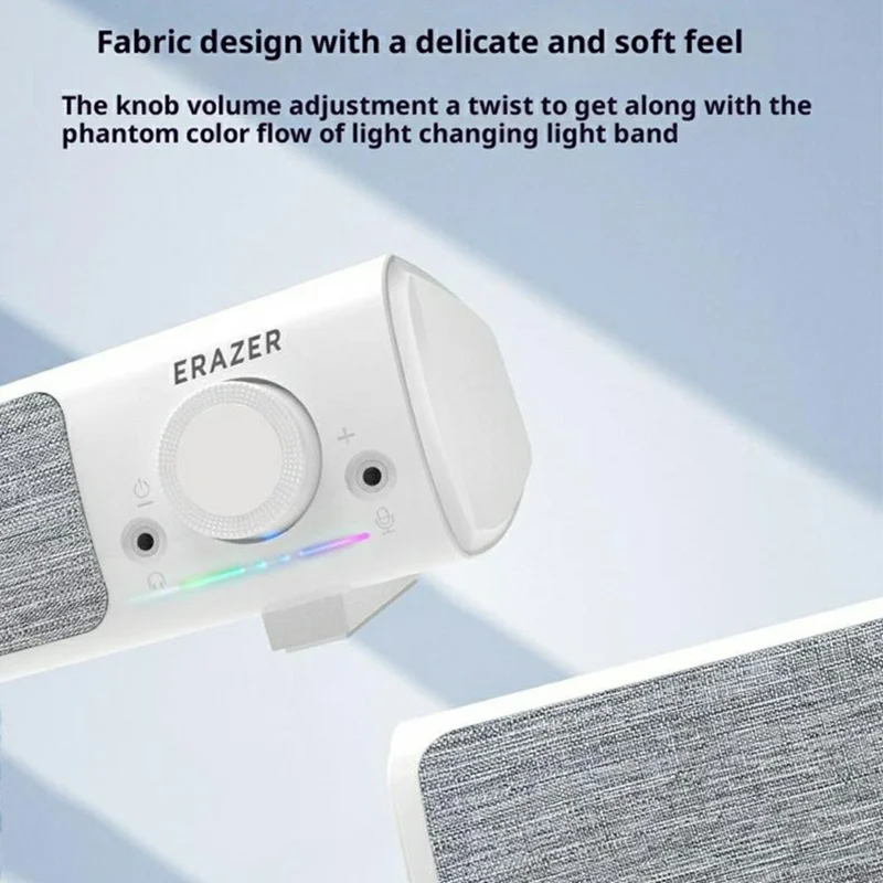 ERAZER A101Pro Desktop PC Speaker Bluetooth-compatible 5.3 USB Wired Computer Speaker for Gaming Office (Invested By Lenovo) - White