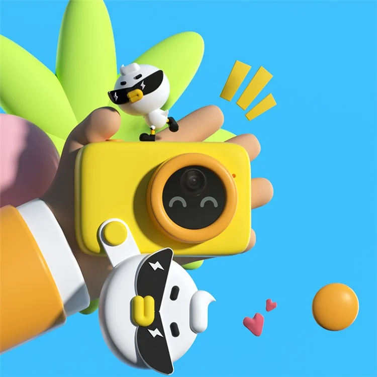 KOOOL K12 Cámara de Reconocimiento de Objetos AI para Niños 64MP Cámara Digital para Niños de 2.4 Pulgadas Videocámara Regalos de Cumpleaños Juguetes - Rosa 