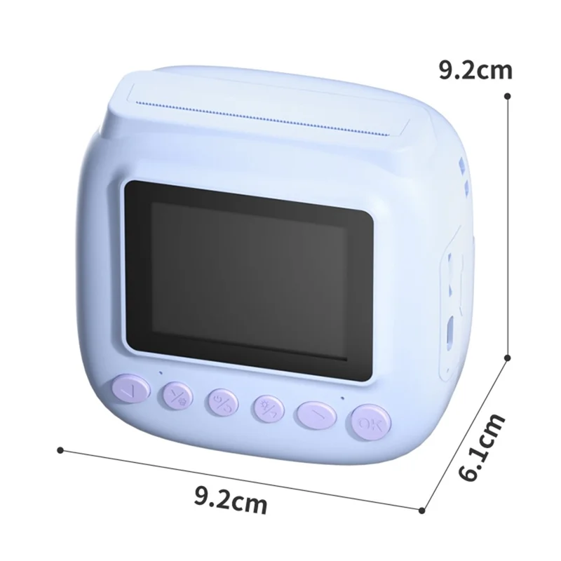 V40 Fotocamera per bambini con stampa istantanea, schermo IPS da 2,4 pollici, zoom digitale 16X, fotocamera termica per bambini - Rosa