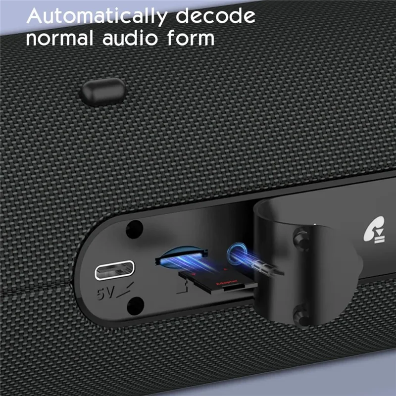 LDNIO BTS13 Bluetooth-compatible 5.3 Speaker 2000mAh RGB Ambient Light TWS Wireless Bass Stereo Wireless Speaker for Outdoor - Black