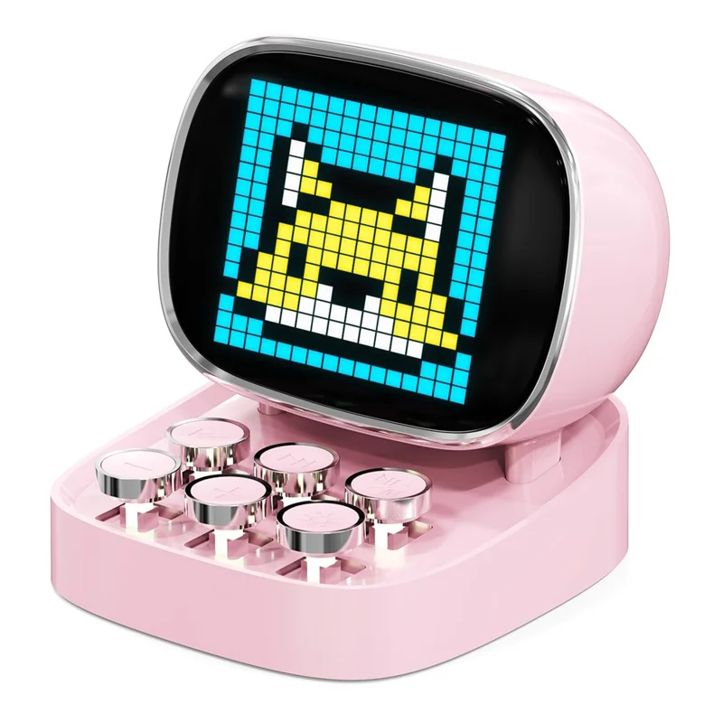 ERAZER B07 256-LED Pixel Screen 10W Wireless Bluetooth-compatible Speaker with Piano Mode (Invested By Lenovo) - Pink