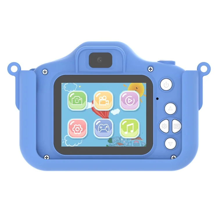 X12S Dragón de dibujos animados Pantalla IPS de 2,0 pulgadas Cámara de vídeo mini para niños, sin tarjeta TF (certificado CE) - Azul 