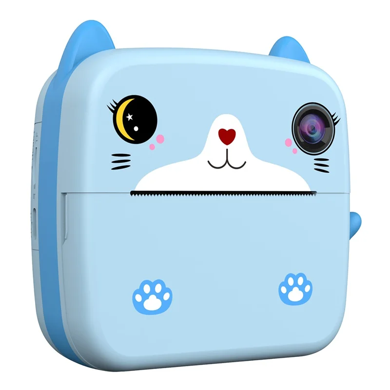 A21 2.4-inch Screen Kids Instant Camera Rechargeable Camera Toy with Print Paper - Blue