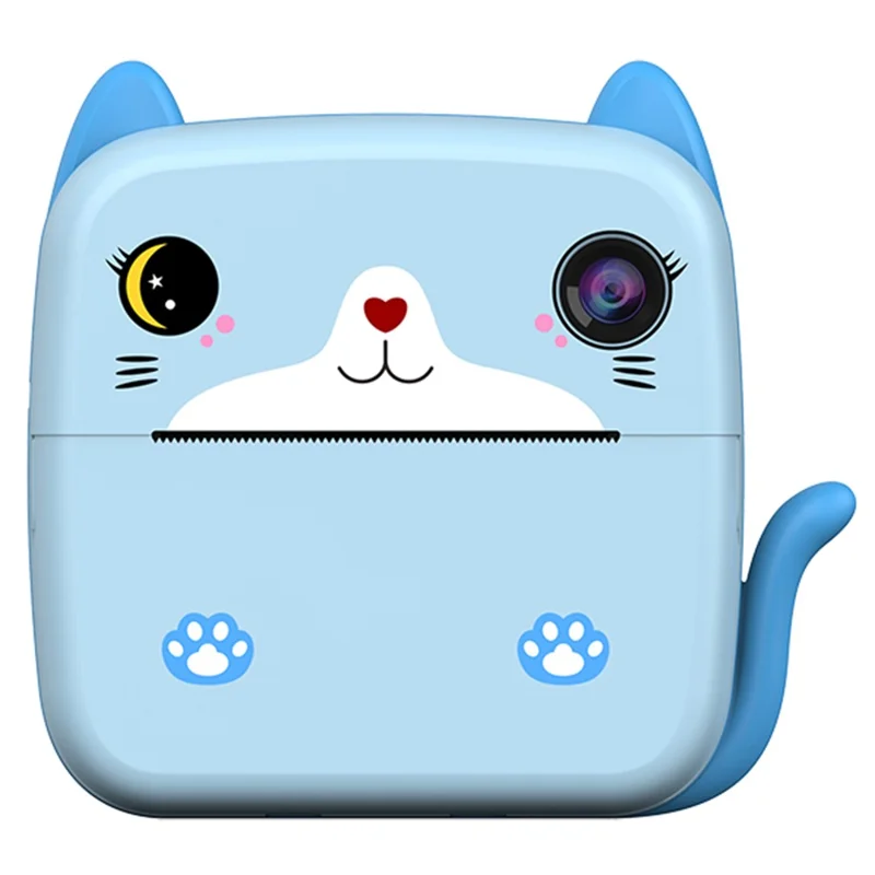 A21 2.4-inch Screen Kids Instant Camera Rechargeable Camera Toy with Print Paper - Blue