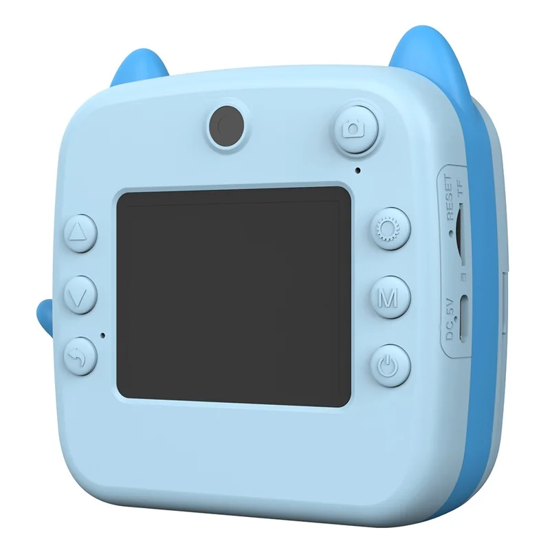 A21 2.4-inch Screen Kids Instant Camera Rechargeable Camera Toy with Print Paper - Blue