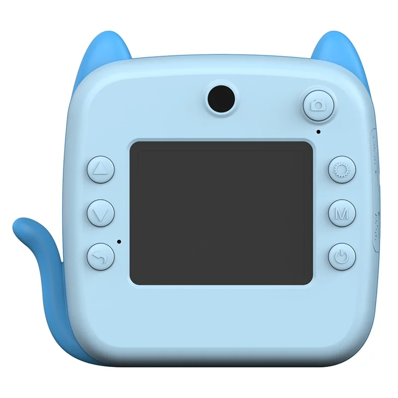 A21 2.4-inch Screen Kids Instant Camera Rechargeable Camera Toy with Print Paper - Blue